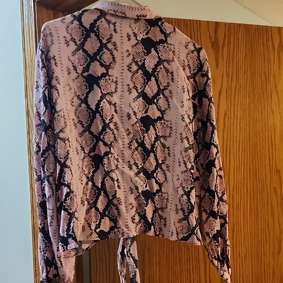 F&F Pink and Black Patterned Blazer - Picture 4 of 4